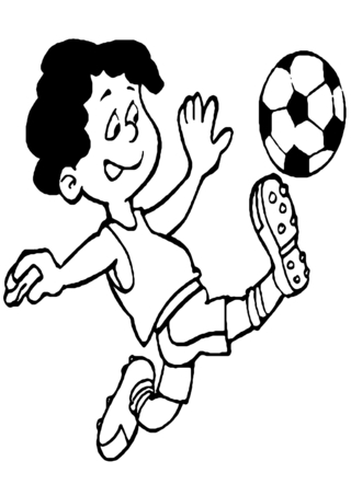 Football 02 - Coloriages sport - Coloriages - 10doigts.fr